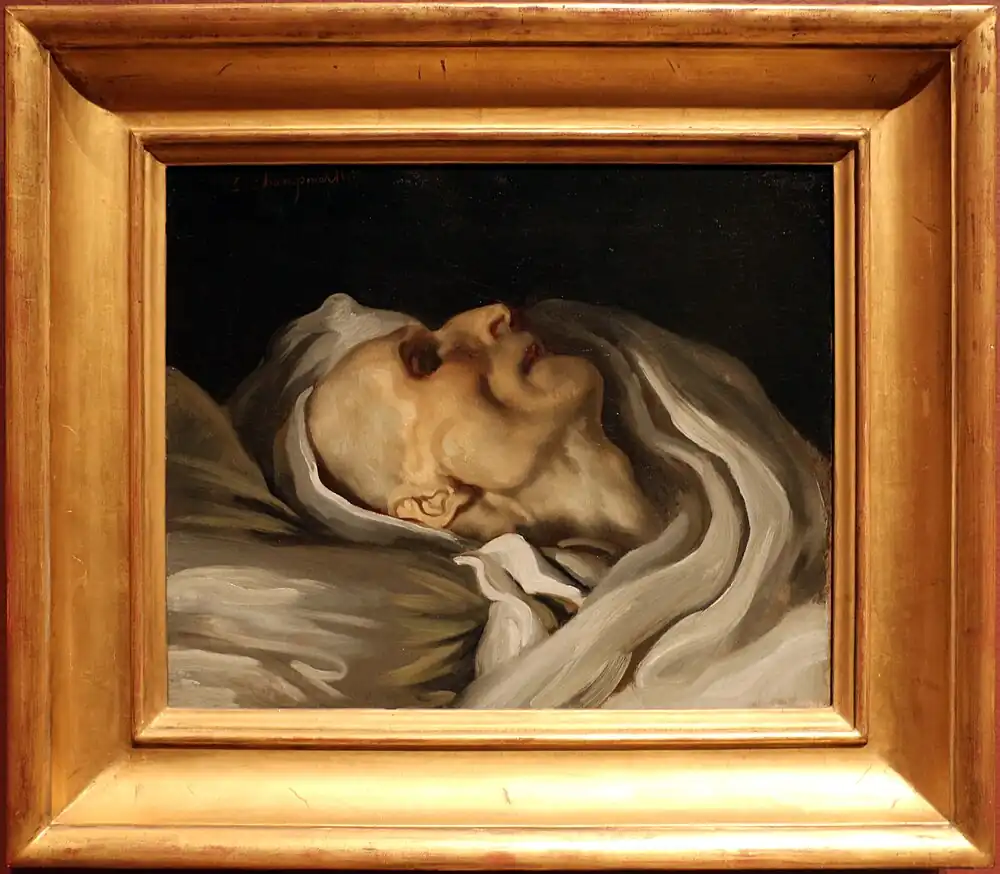 Détail : signature de Champmartin révélée en 1985