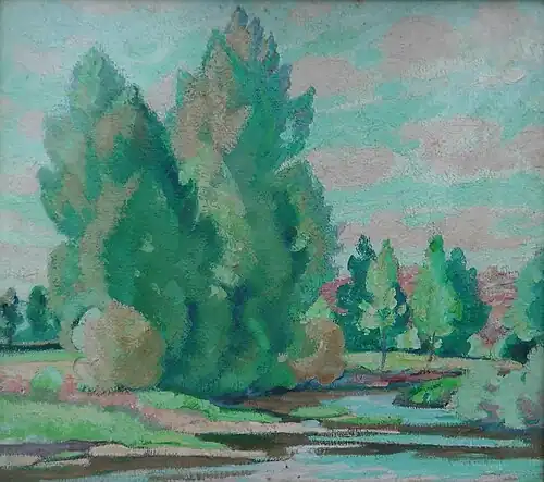« Bugeat n°318 », 1923, huile sur toile, 38x43 cm. Collection privée.