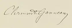 signature de Charles Simon Clermont-Ganneau