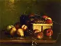 Still Life with Fruit and Basket, vers 1888, New Britain Museum of American Art
