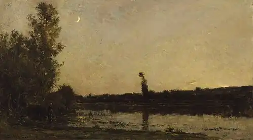 Crépuscule (1866), huile sur panneau, 45 x 81,5 cm, Baltimore, Walters Art Museum.