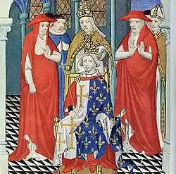 Couronnement de Charles Ier par le pape Clément IV.
