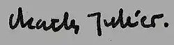 signature de Charles Juliet