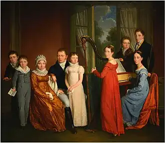 Famille jouant de la musique (1817).