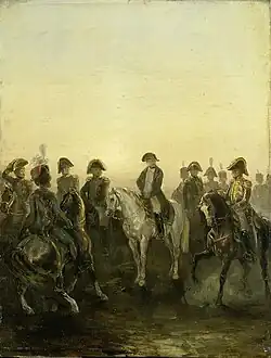 Napoleon met zijn staf, c. 1840-50, huile sur panneau, Rijksmuseum Amsterdam