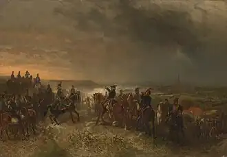 Slag bij Castricum, 1864, huile sur panneau, huile sur panneau