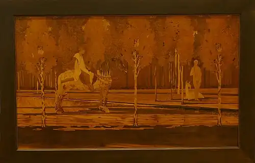 La Dame à la licorne, panneau de marqueterie (1925).