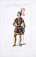 Maquette de costume pour le duc de Bedford
