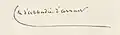 Signature de Charles d'Abbadie d'Arrast