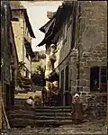 Charles de La Berge, Une Ruelle, Dijon, Musée Magnin