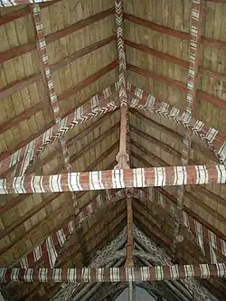 Chapelle de Locmaria-er-Hoët : la charpente.