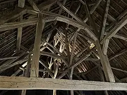 Charpente de l'ancien dortoir des moines