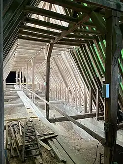 Charpente de la nef.