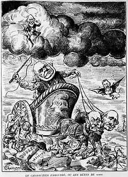 « Le charretier embourbé » (Le Triboulet, 6 février 1887).