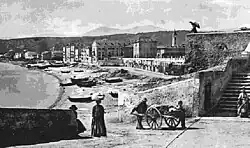 Le quai au début du XIXe siècle.