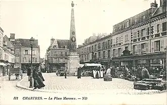 La place Marceau en 1914.