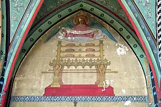 Tympan droit : les « pains de proposition ».