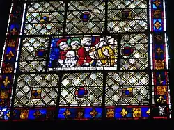 Grisaille de Charles Lorin, 1924, avec fragment d'une résurrection de Lazare