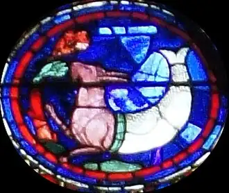 Vitrail sud de la cathédrale de Chartres.