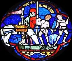 Vitrail sud de la cathédrale de Chartres.