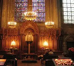 La Vierge du Pilier à la cathédrale Notre-Dame de Chartres.