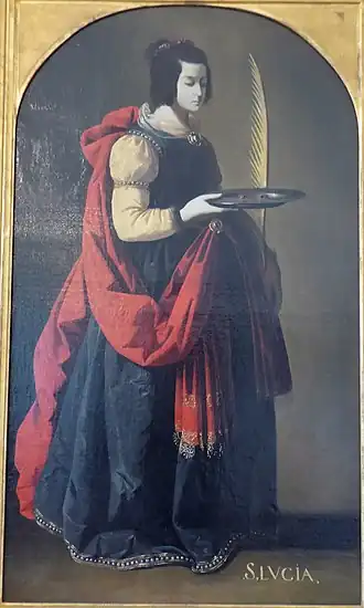 Francisco de Zurbarán, Sainte Lucie • 1635-1640.