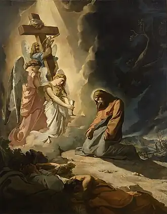 Théodore Chassériau, Le Christ au Jardin des Oliviers, 1840.