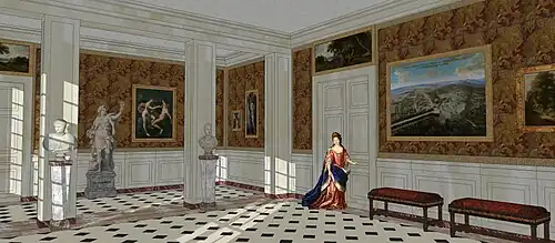 Restitution de l'Anti-Cabinet du château de Sceaux, au temps de Colbert, 1683.