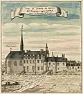 Château du Plessis-lèz-Tours, du côté de l'entrée principale, en 1699.