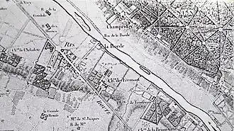 Plan du domaine et des environs, carte des chasses, XVIIIe&nbsp;siècle.