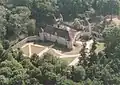 Le château, vue d'avion