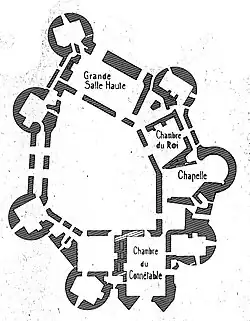 Plan du premier étage.