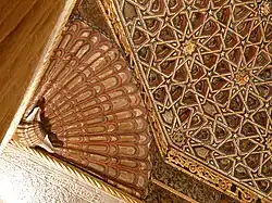 Plafond mudéjar du palais des ducs de Maqueda (Tolède, XIIIe siècle).