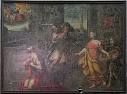 La décollation de Jean peinte par Vaubert.