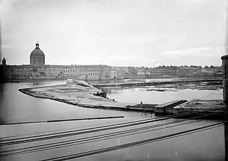 Chaussée du Bazacle, Eugène Trutat (Muséum de Toulouse)