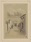 Partie nord de la rue se terminant devant le Père-Lachaise (1896).