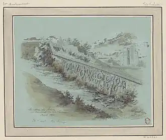 Le mur des Fédérés (1890), Paris, BnF.