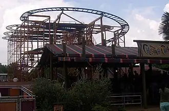 L'attraction, sous le nom Cheetah Chase, à Busch Gardens Tampa, en 2006.