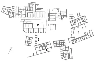 Plan des ruines de Chellah (Rabat)