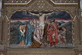 Jésus meurt sur la croix.