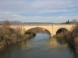 Le pont du chemin de fer de l'Hérault.