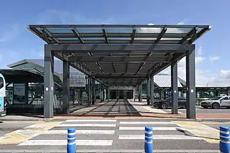 Accès à la station, en 2022.