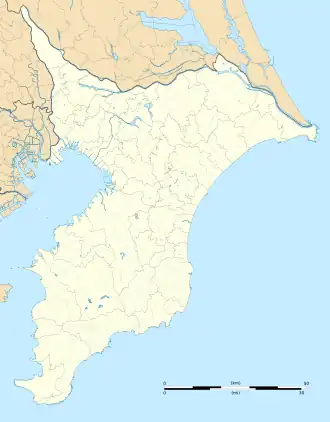 voir sur la carte de la préfecture de Chiba