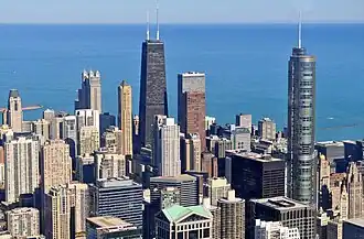 Vue depuis la Willis Tower.