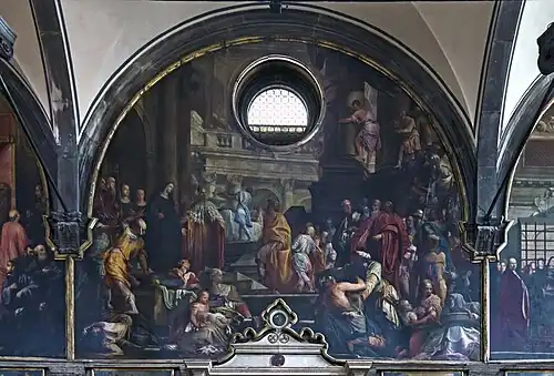 "Visite du monastère par l'empereur Otton III"Gian Antonio Fumiani.