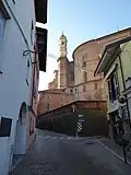 Église de Strambino vue du Corso Italia.