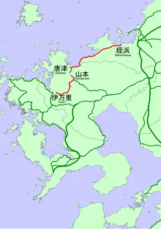 Voir la carte de la ligne.