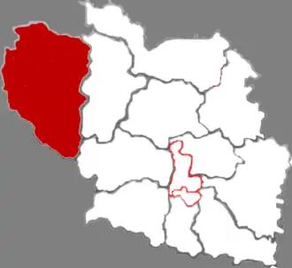 Localisation de Qìnyuán Xiàn