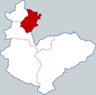 Localisation de Shānchéng Qū