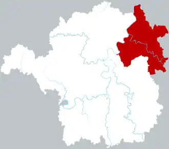 Localisation de Héngdōng Xiàn